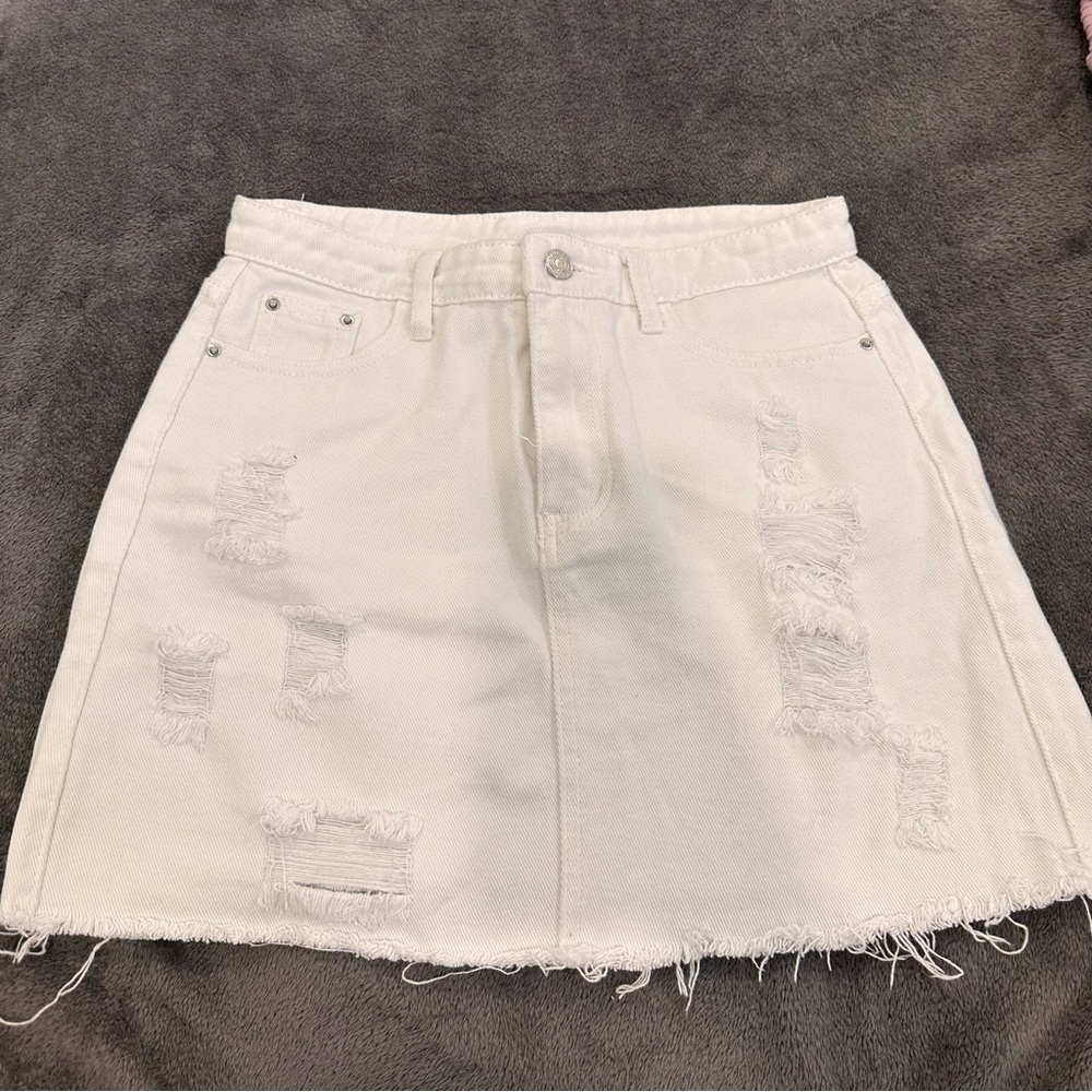 Shein white skirt